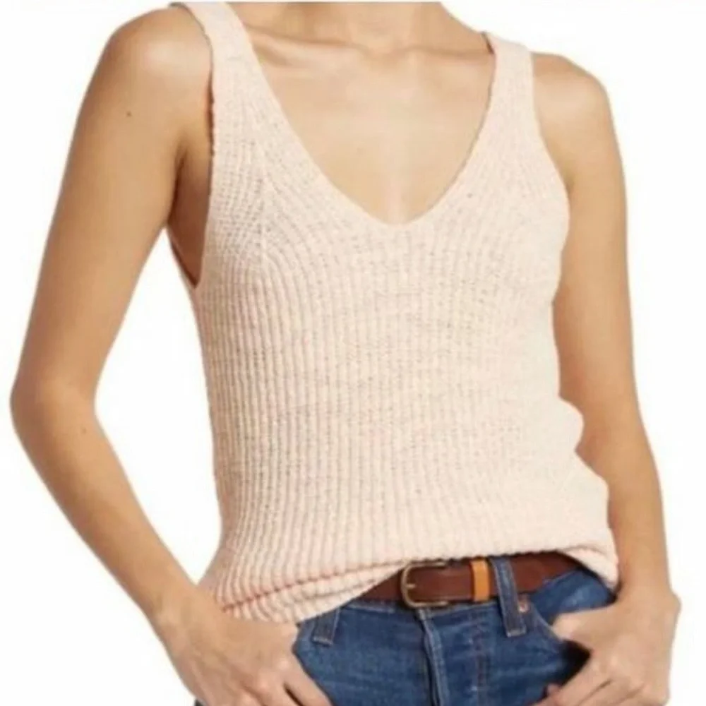 Madewell Monterey Sweater Tank in Pink Size XS Light Pink Blush - Picture 10 of 10